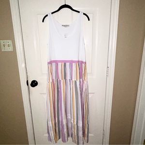LOFT Tank & Striped Maxi Dress - NEW☀️